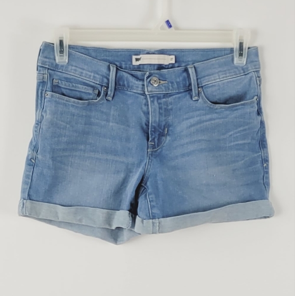 LEVI'S Denim Blue Jean Shorts Size 27 - Picture 3 of 7